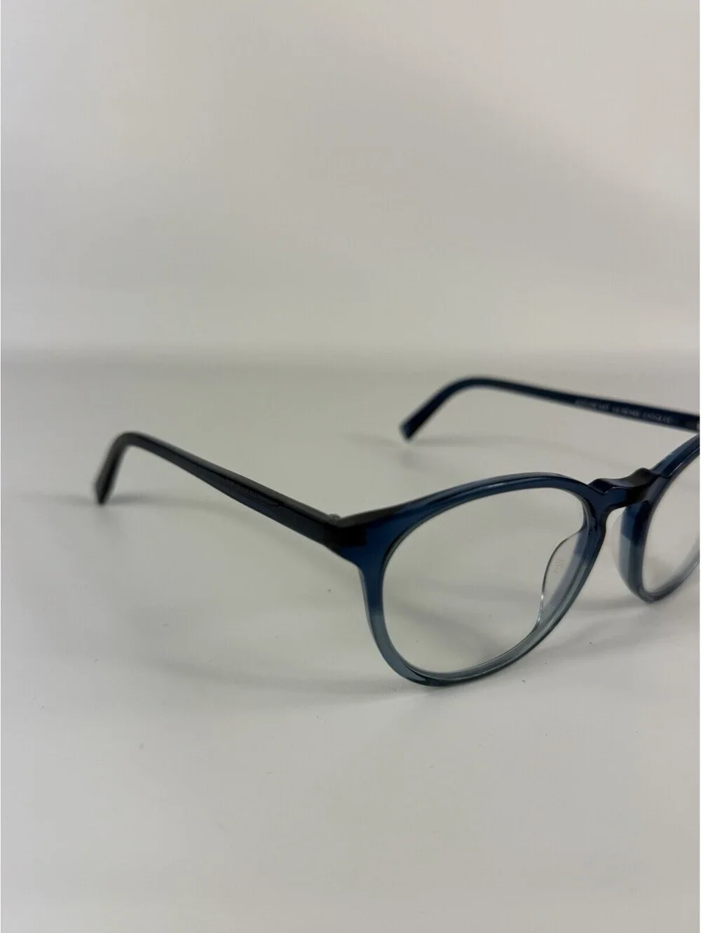 Warby Parker Eyeglasses BUTLER M 347 Frames Only 52 19 145 Crystal Blue Full Rim